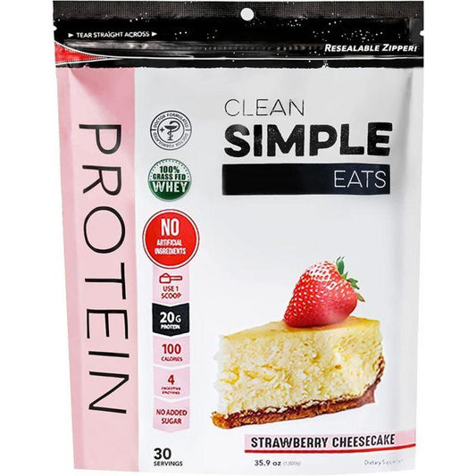 Products CLEAN SIMPLE EATS: Protein Pwder Strawberry, 36 oz