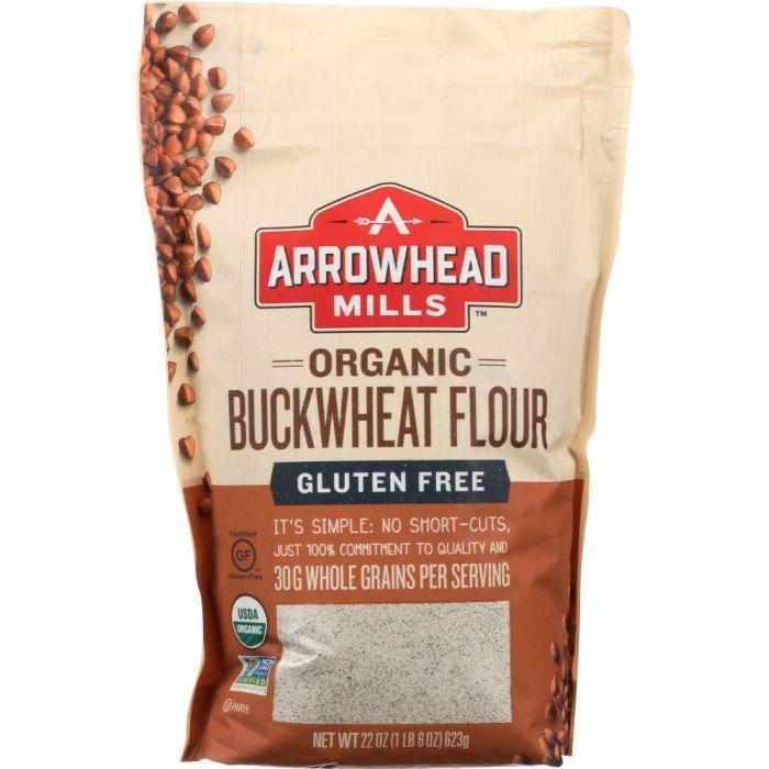 ARROWHEAD MILLS: Organic Buckwheat Flour, 22 oz - Cookitmenu