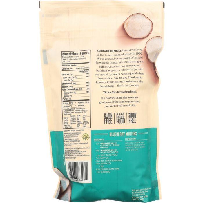 ARROWHEAD MILLS: Organic Tapioca Flour, 18 oz - Cookitmenu