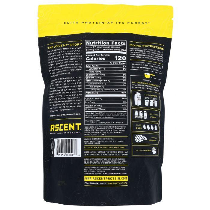 Ascent Native Fuel Whey Protein Powder, 2