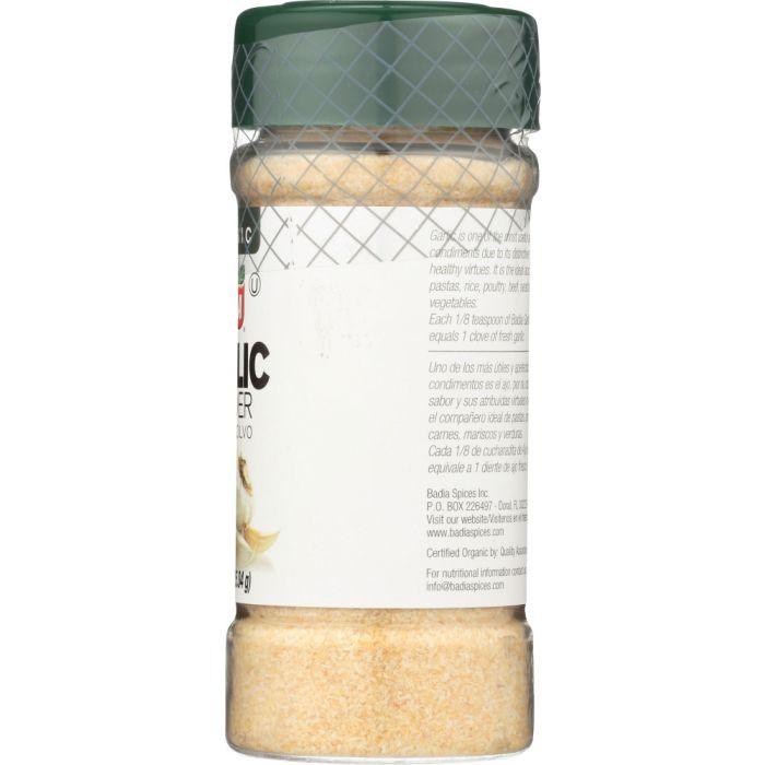 BADIA: Organic Garlic Powder, 3 oz - Cookitmenu