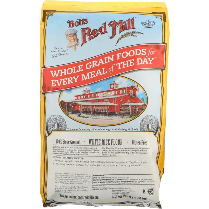 BOB'S RED MILL: Stone Ground White Rice Flour, 25 lb - Cookitmenu