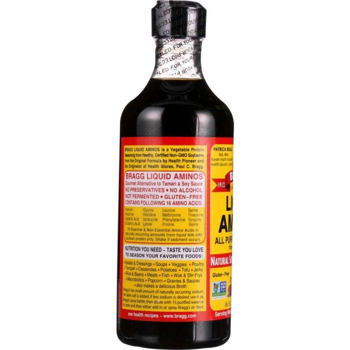 BRAGG: Liquid Aminos Natural Soy Sauce Alternative, 16 oz - Cookitmenu