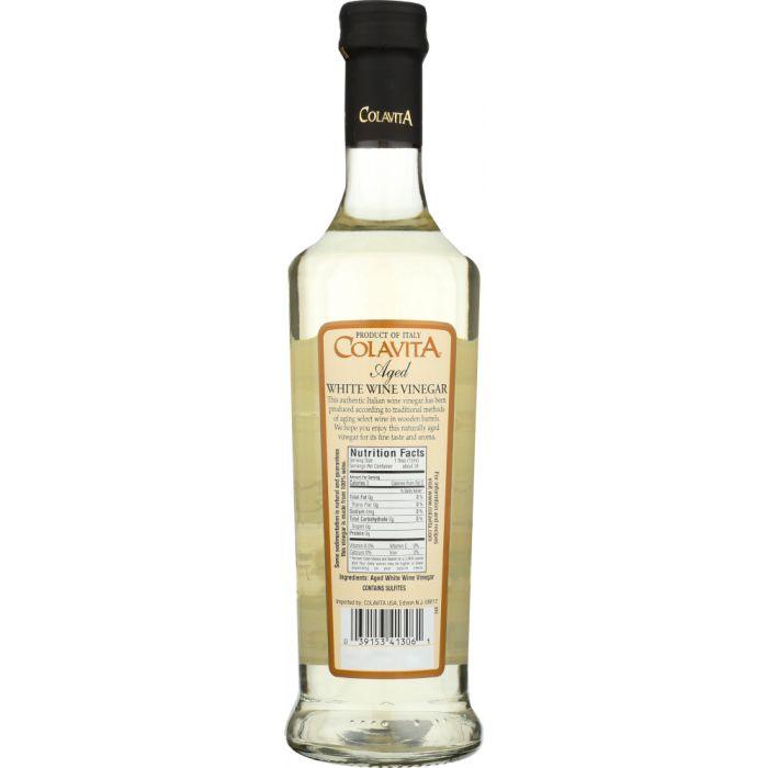 COLAVITA: Aged White Wine Vinegar, 17 oz - Cookitmenu