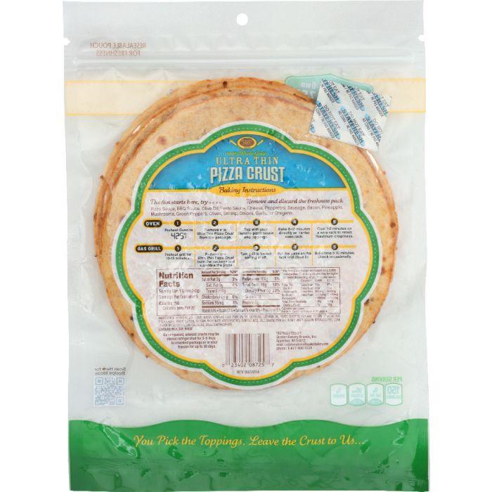 GOLDEN HOME: 100% Whole Grain Ultra Thin Pizza Crust 7-Inch, 8.75 oz - Cookitmenu