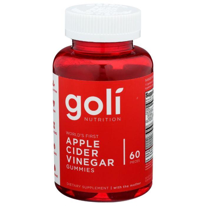GOLI NUTRITION: Apple Cider Vinegar Gummy, 60 pc - Cookitmenu