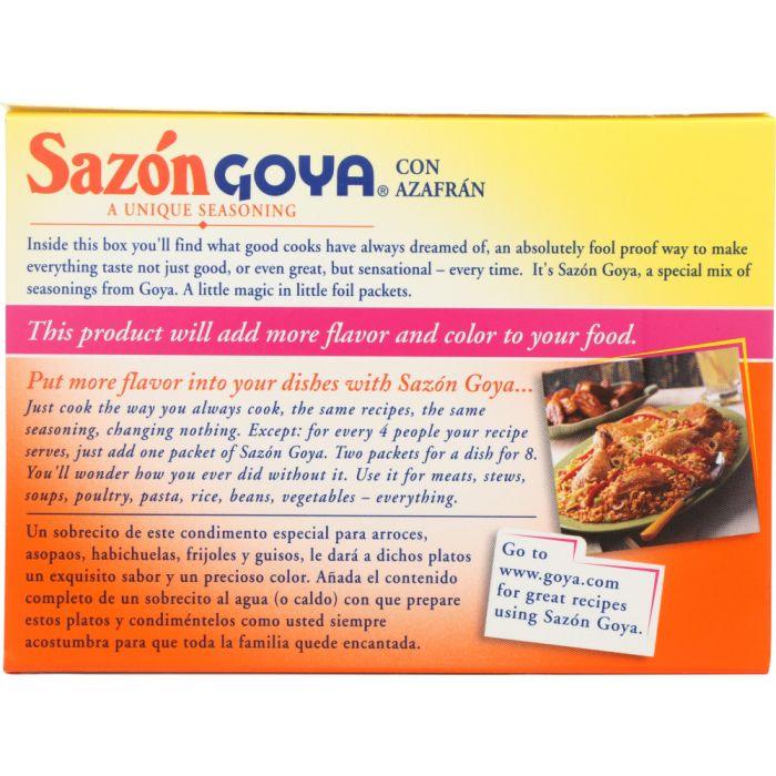 GOYA: Sazon Azafran Seasoning, 1.41 oz - Cookitmenu