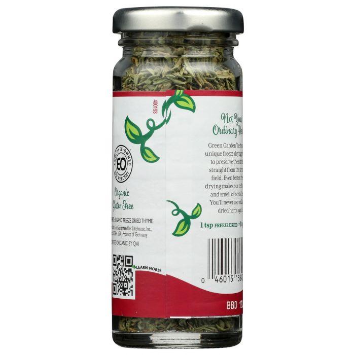 GREEN GARDEN: Organic Freeze Dried Thyme, 0.26 oz - Cookitmenu