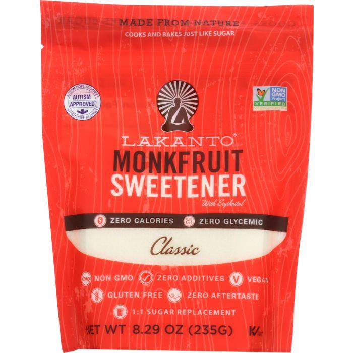 LAKANTO: All Natural Sugar Substitute Sweetener Monkfruit Classic, 8.29 oz - Cookitmenu