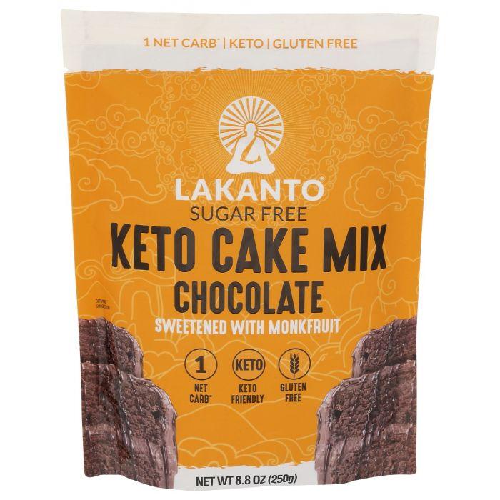 LAKANTO: Keto Cake Mix Chocolate, 8.8 oz - Cookitmenu