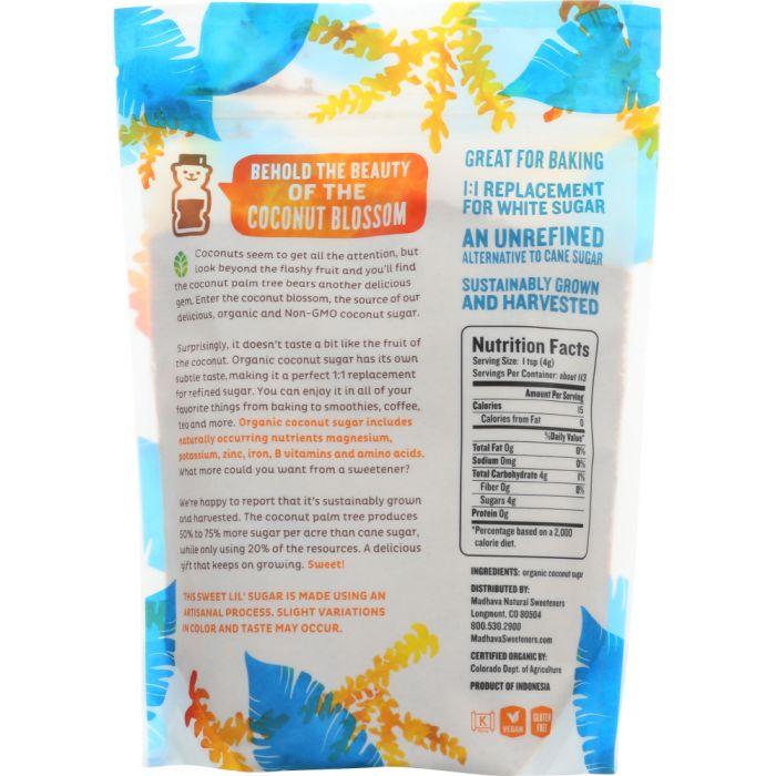 MADHAVA: Organic Coconut Sugar Pure and Unrefined, 16 oz - Cookitmenu