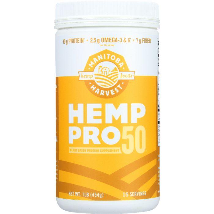 MANITOBA HARVEST: Hemp Pro 50 Plant Based Protein Supplement, 16 oz - Cookitmenu
