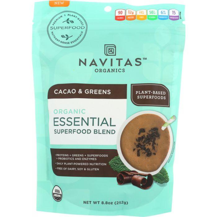 NAVITAS: Essential Blend Cacao Greens, 8.8 oz - Cookitmenu