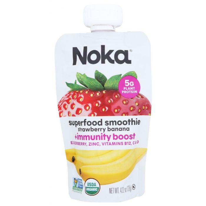 NOKA: Smoothie Strawberry Banana, 4.22 oz - Cookitmenu