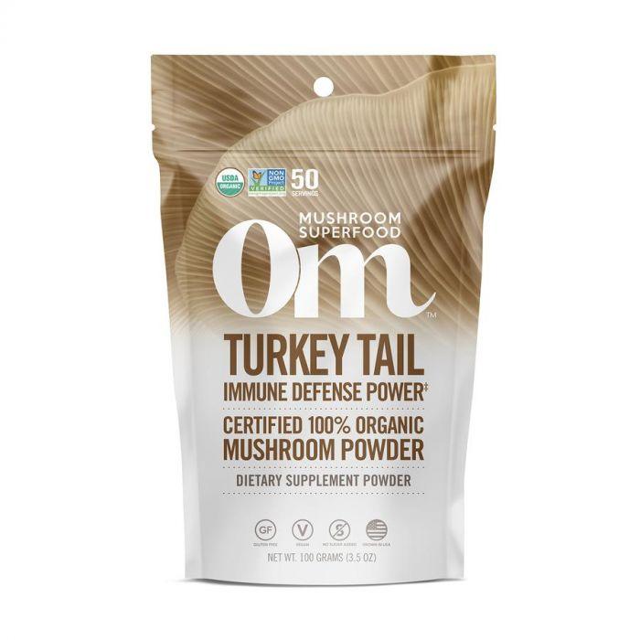 OM ORGANIC MUSHROOM NUTRITION: Turkey Tail Immune Defense Power, 100 gm - Cookitmenu
