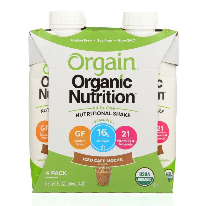 ORGAIN: Organic Iced Cafe Mocha Nutritional Shake 4 count