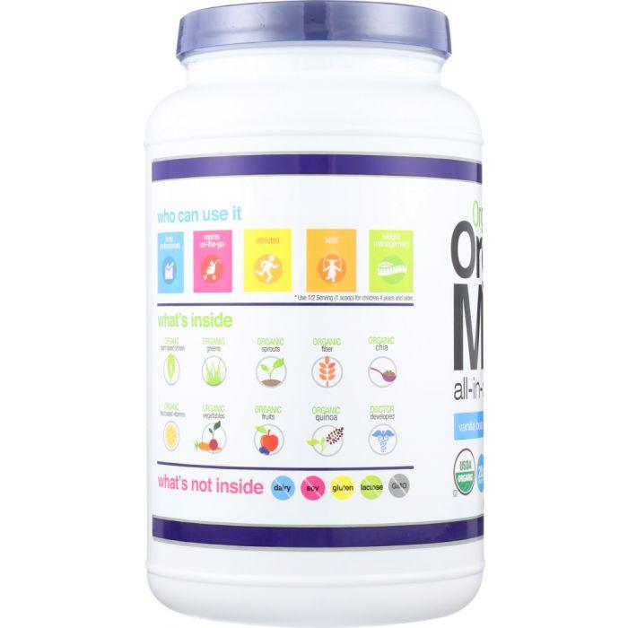 orgain organic meal all-in-one nutrition vanilla bean