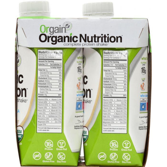orgain organic nutrition shake