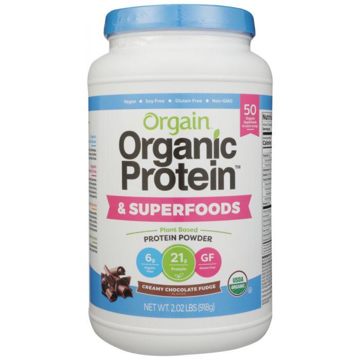 ORGAIN: Organic Protein & Superfoods Creamy Chocolate Fudge Powder