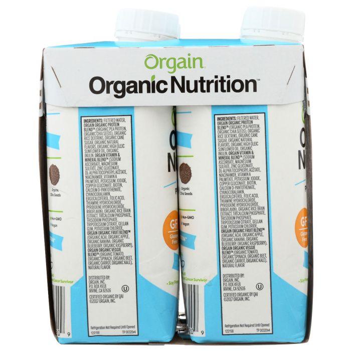 ORGAIN: Vanilla Bean Protein Shake 4Pk, 44 fo - Cookitmenu