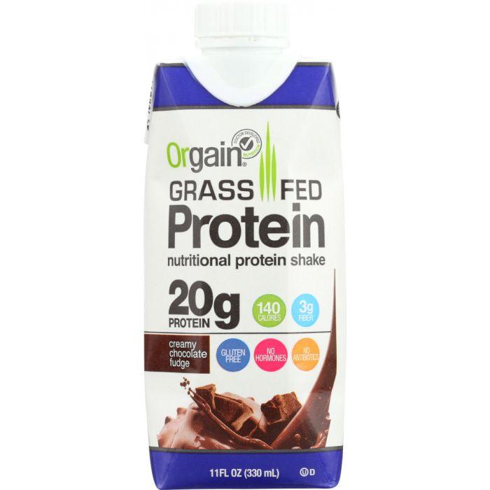 ORGAIN: Whey Protein Shake Chocolate Fudge 11 oz