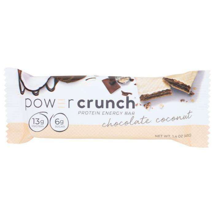 POWER CRUNCH: Chocolate Coconut Protein Bar, 1.4 oz - Cookitmenu