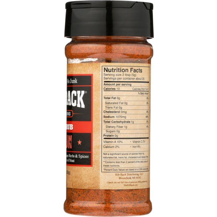 RIB RACK: Cajun Spice Rub Seasoning, 5.5 Oz - Cookitmenu