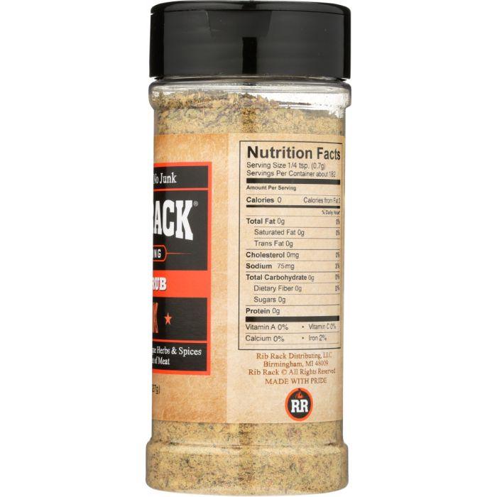 RIB RACK: Spice Rub Seasoning Pork, 4.5 oz - Cookitmenu