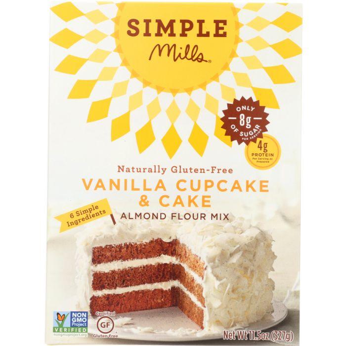 SIMPLE MILLS: Vanilla Cupcake & Cake Mix, 11.5 oz - Cookitmenu