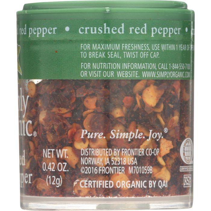 SIMPLY ORGANIC: Mini Crushed Red Pepper, .42 oz - Cookitmenu