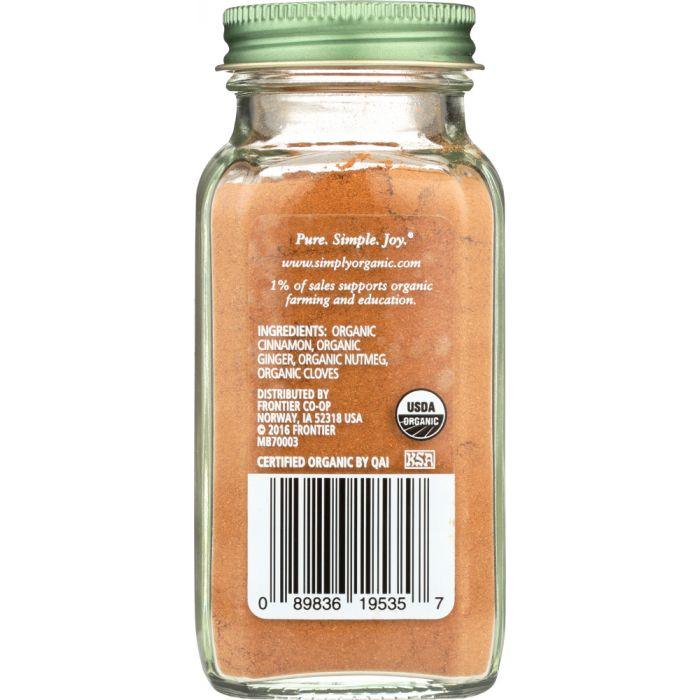 SIMPLY ORGANIC: Spice Pumpkin 1.94 oz - Cookitmenu