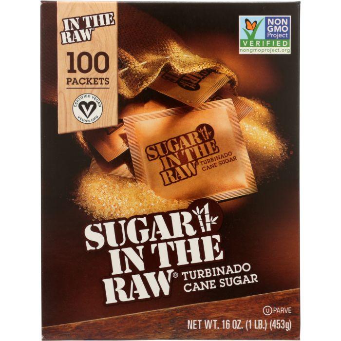SUGAR IN THE RAW: Natural Cane Sugar 100 Packets, 16 oz - Cookitmenu