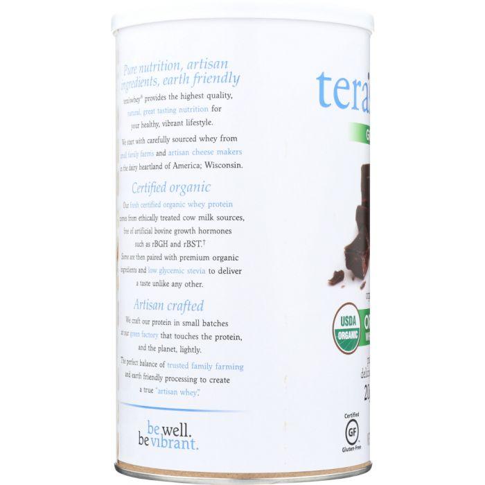 TERA'S WHEY: Grass Fed Organic Whey Protein Fair Trade Dark Chocolate, 12 oz - Cookitmenu