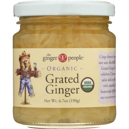 THE GINGER PEOPLE: Organic Grated Ginger, 6.7 oz - Cookitmenu
