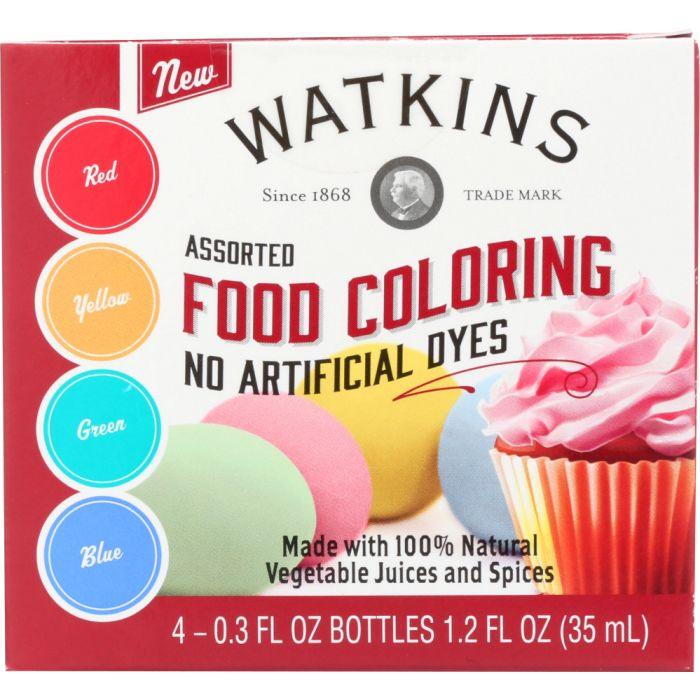 WATKINS: Food Coloring Assorted 4pk, 1.2 fo - Cookitmenu