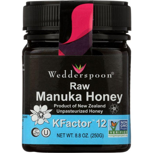 WEDDERSPOON: Honey Raw Manuka K Factor 12, 8.8 oz - Cookitmenu